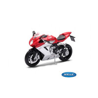 WELLY MODEL 1:10 MV AGUSTA F3 800 ČERVENO-STRIEBORNÁ